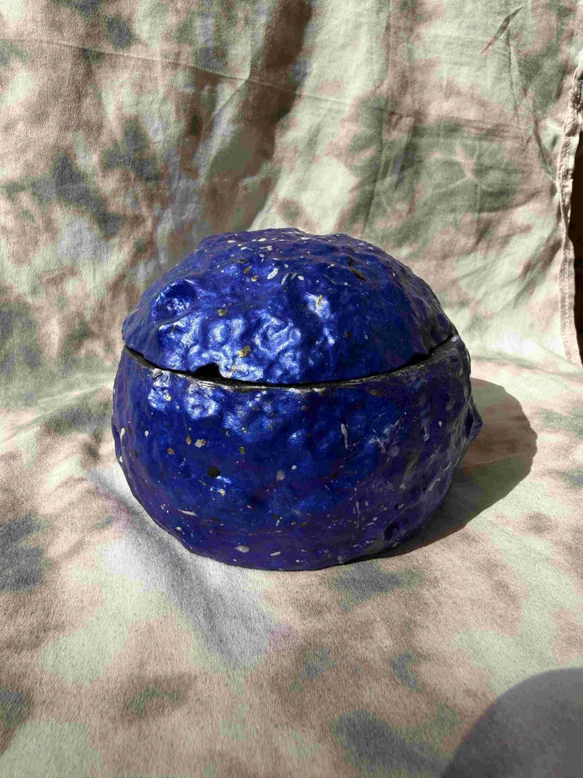 Tarro de cerámica azul índigo Luna